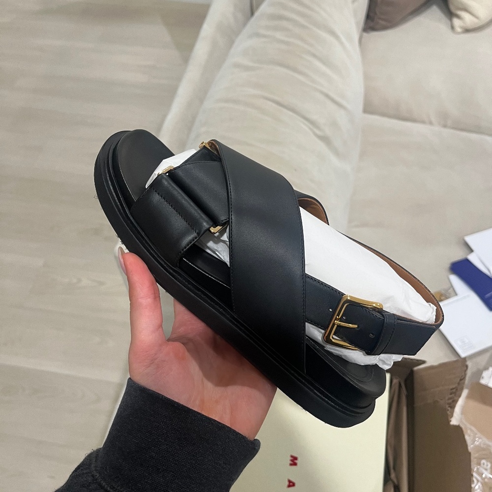 BRAND NEW BLACK MARNI SANDALS